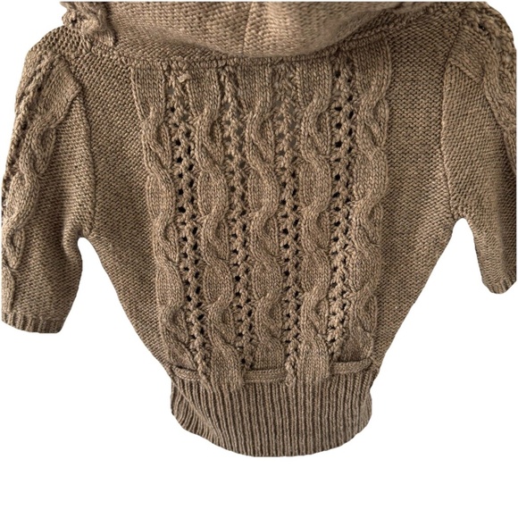 Aeropostale Brown Cable Knit Cardigan - Picture 3 of 9